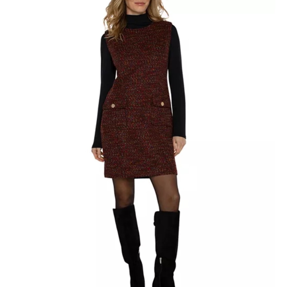 Liverpool Los Angeles Bouclé Shift Dress